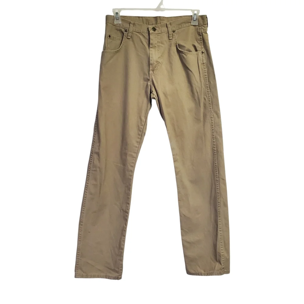 Wrangler Men's Rugged Wear Tan Jeans Size 32 X 32